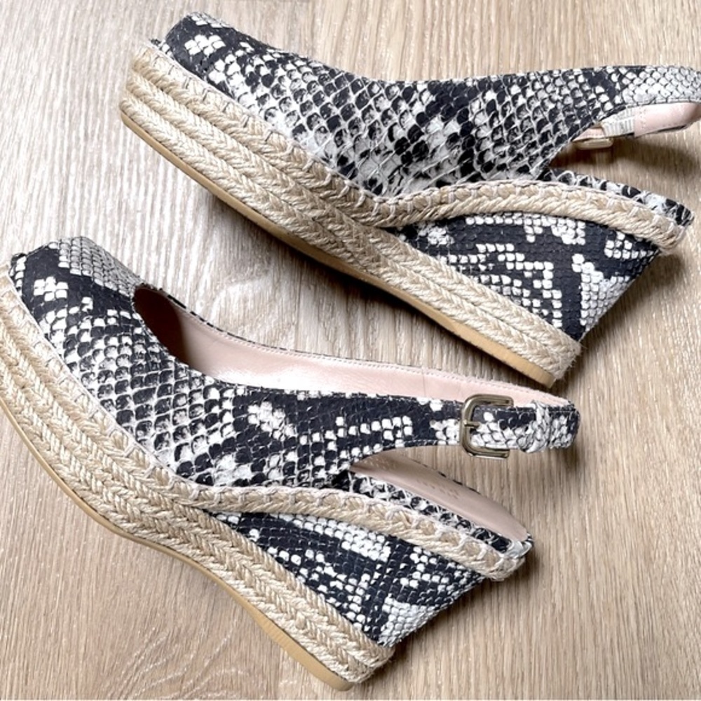 STUART WEITZMAN. Women’s “JENNY” Russell & Bromley Espadrilles Wedge Shoes